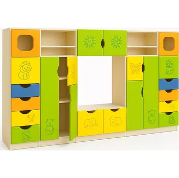 Obývací stěna Nábytková sestava COLOR 03, mix barev