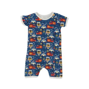 Kojenecký overall FARMERS® Dětský letní overal BAMBUS, veselé houkačky Velikost: 110