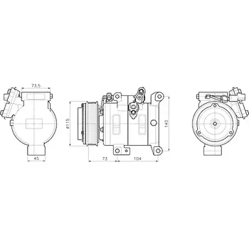 Kompresor klimatizace AVA QUALITY COOLING Kompresor klimatizace AVA MZAK303 + DOPRAVA ZDARMA!