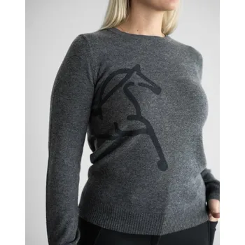 Dámský svetr FAGER Svetr Cashmino Charlie Fager, dámský, charcoal XL