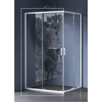 Ravak Blix II Sprchový kout 1/2 110 cm, Transparent, bílá matná 1XMD0E00Z1 NBLRV2K-110