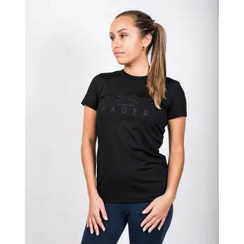 Dámské tričko FAGER Tričko s krátkým rukávem Fia Fager, černé M