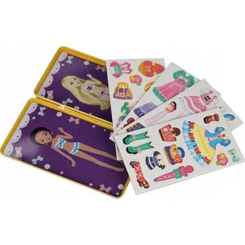 ostatní stavebnice Magnetická hra Oblékání v kovovém pouzdro MEGA CREATIVE 571896