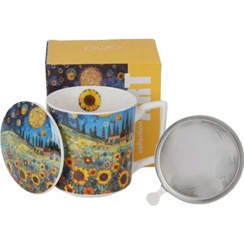 Hrnek Duo Slunečnicové pole, porcelán, 450 ml