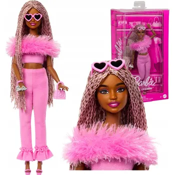 Panenka Mattel Barbie Deluxe Style růžová módní panenka v kalhotách