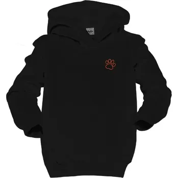 Pánská mikina Dětská mikina s kapucí s potiskem Born to Chill s ilustrací kočky dětské