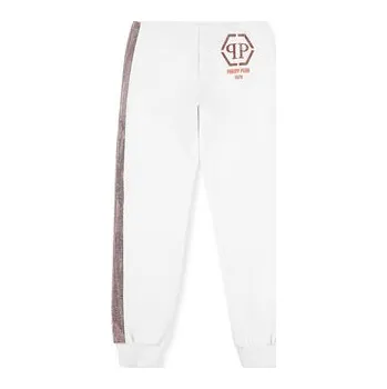 Pánské kalhoty PHILIPP PLEIN Joggers kalhoty 27565 Bílá Jogger Fit 4