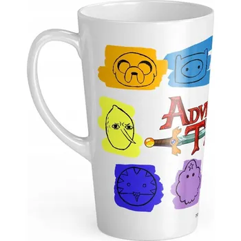 HRNEK LATTE ČAS NA DOBRODRUŽSTVÍ 111 CARTOON NETWORK BÍLÝ