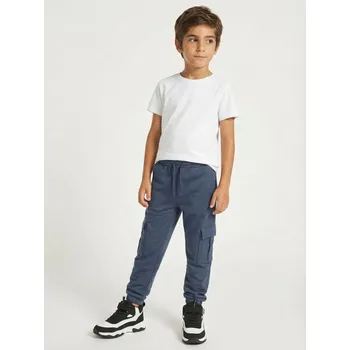 Chlapecké kalhoty Sinsay - Tepláky cargo - mid blue - 502FC-52X - 502FC-52X-140