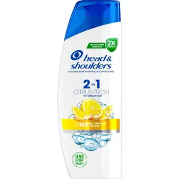 Šampon Head & Shoulders Citrus Fresh 2v1 330 ml šampon a kondicionér na vlasy proti lupům
