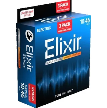 Hudební nástroj ELIXIR 16572 Nanoweb Sada strun 2+1 El. 10-46