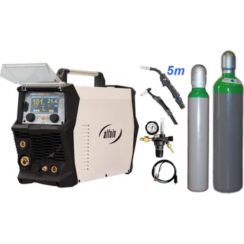 Svářečka ALFA IN PERUN 200 SDpulse + MIG + TIG příslušenství SET MAX