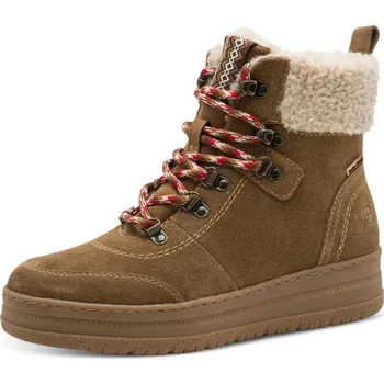 Dámská obuv Kožené boty s tkaničkami Comfort Tamaris® pro širší chodidla, karamelové karamelová 37