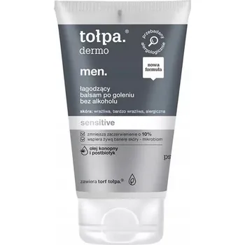 Zklidňující balzám po holení bez alkoholu Tołpa dermo men sensitive 100 ml