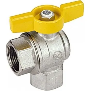 Ventil GIACOMINI- Kulový kohout rohový pro plyn 3/4" R783GBX004