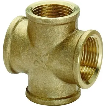 Fitinka mosazný kříž 3/4"