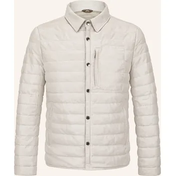 Pánská bunda Milestone Pánská Kožená Bunda Msbenny, světle šedá, 52