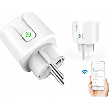 Elektrická zásuvka Elektrická Zásuvka, dálkově ovládané počítadlo Decorya, bílá barva