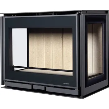 Krbová kamna Square 68 Trilateral Wall