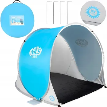 Stan STAN PLÁŽOVÝ STAN S PODLOŽKOU NILS CAMP NC3173 MODROŠEDÝ