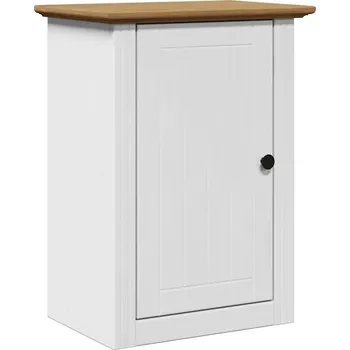 Koupelnový nábytek Nástěnná koupelnová skříňka BODO, bílo-hnědá, 44x30x60 cm