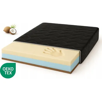 Matrace Matrace VISCO KOKOS 90x195 HR Černá Vysoce elastická pěnová pěna