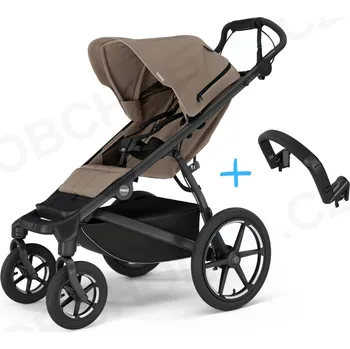 Kočárek Thule Urban Glide 4-wheel Tinted Taupe s magnetickou sponou 2025 + madlo