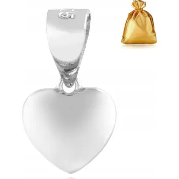 Přívěsek PŘÍVĚSEK NA ŘETÍZEK RYZOST 925 PŘÍVĚSEK STŘÍBRNÝ SRDCE SRDÍČKO CELEBRITKA