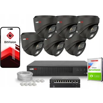 IP kamera Sada IP monitoringu KEEYO 6x LV-V-IP5M25DF-G-II 5 Mpx IR 25 m Audio