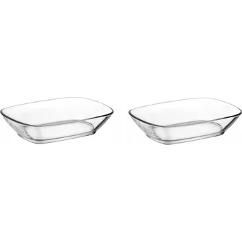 Skleněné salátové mísy LAV Defne průhledné 2 ks