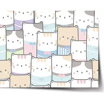 Plakát Sablio Plakát Barevná koťátka - 60x40 cm