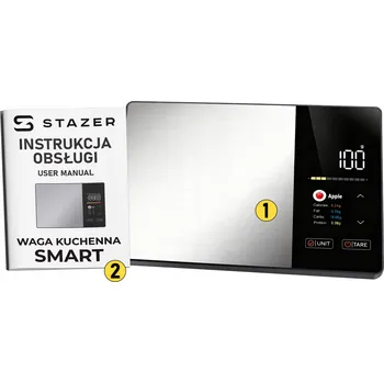 Kuchyňská váha Kuchyňská váha Stazer Smart analytická stříbrná/šedá 5 kg
