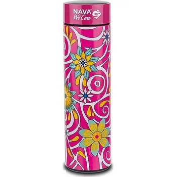 Termoska NAVA termohrnek 500 ml s ukazatelem teploty We Care růžový
