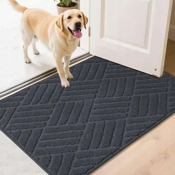 Vstupní rohožka protiskluzová absorpční 50x80 cm šedá