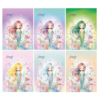 Trhací zápisník 9x12cm Mermaid
