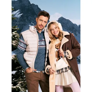 Pánský svetr Sinsay - Zateplený svetr s vysokým límcem - modrá - 811FZ-55M - 811FZ-55M-XS