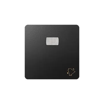 vypínač Kryt s průzorem a piktogramem “zvonek” k přístrojům začínajícím produktovým kódem, Simon 82 82015-38, grafitová