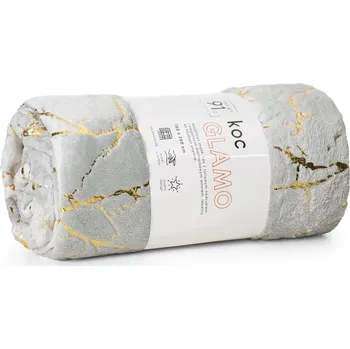 Prostěradlo Deka Eurofirany polyester 150 cm x 200 cm stříbrná