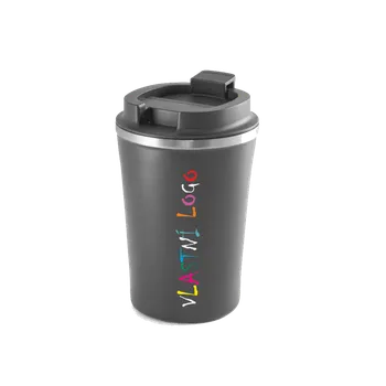 Termohrnek ON-DESIGN Cestovní hrnek PHELPS 470 ml s vlastním potiskem Barva: tmavě šedá