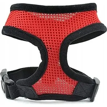 Postroj pro psa POSTROJE PRO PSA NASTAVITELNÉ MĚKKÉ PRODYŠNÉ ČERVENÉ M