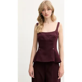 Top Stine Goya SG.SS25.T052.2330 burgundské 93X, vel. M