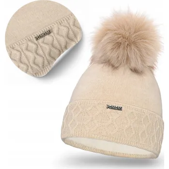 Čepice PaMaMi zimní čepice beanie béžová, univerzální velikost