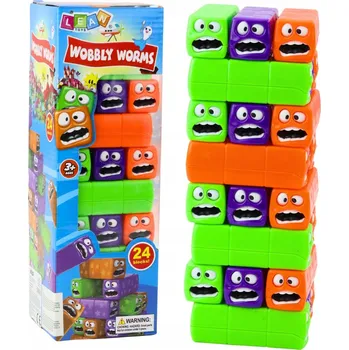 ostatní stavebnice Dovednostní Hra Věž 24 Stavebnice s barevnými smajlíky