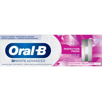 Dentální hygiena Oral-B 3D White Advanced Luxe Perfection Zubní pasta Fresh Pasta 75 ml
