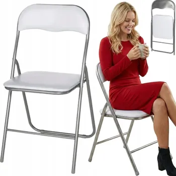 Zahradní židle Bankietowo kovová bílá