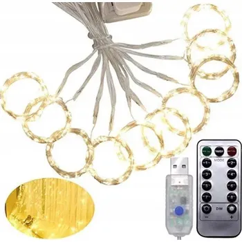 Vánoční dekorace SVĚTELNÝ ZÁVĚS LED USB 12W 300 LED girlanda dekorace