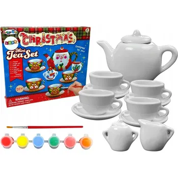 kreativní sada Sada na malování porcelánu LEANToys Mini Tea Set