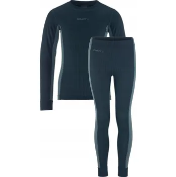 Dětské termoprádlo Dětská Sada Funkčního Prádla Craft CORE DRY BASELAYER SET JR vel. 146-152 Granátová