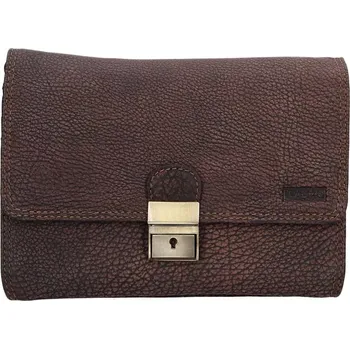 Penál Pánská kožená etue LAGEN E 2015 W Hnědá