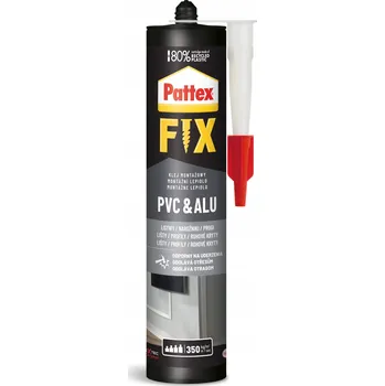 Průmyslové lepidlo Montážní lepidlo Pattex Fix PVC & Alu bílé 440 g